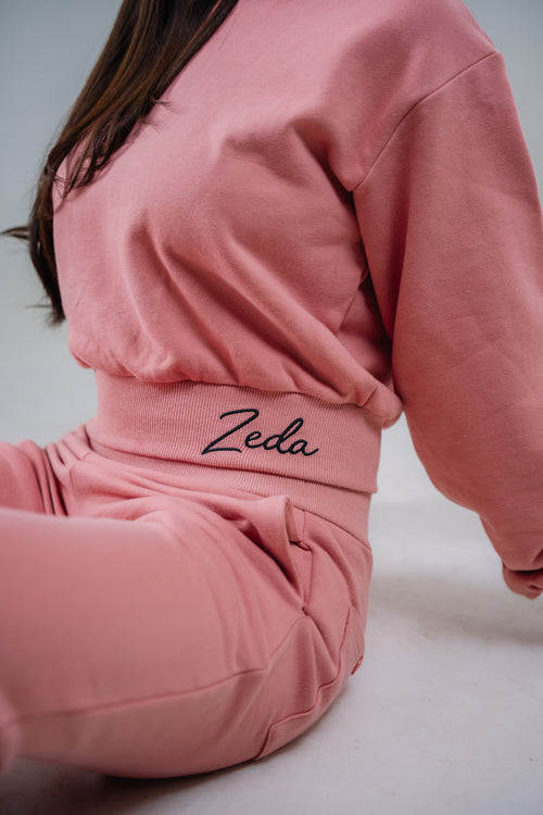 CREWNECK in DUSTY PINK