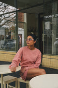 CREWNECK in DUSTY PINK